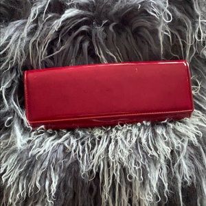 Patent leather envelope clutch